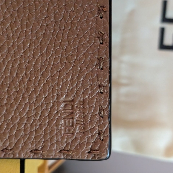 FENDI Dusty Pink Leather Long Wallet - Picture 8 of 16